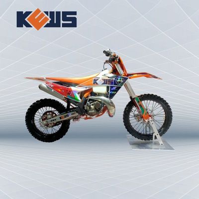 250 سی سی KEWS آب خنک کننده دو ضربه موتورسیکلت سوار شدن CNC ستام فرمان با قدرت قوی