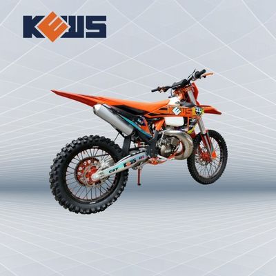 KEWS MT250cc فریم نارنجی خنک کننده آب دو ضربه موتورسیکلت جاده ای با دوچرخه EXCEL