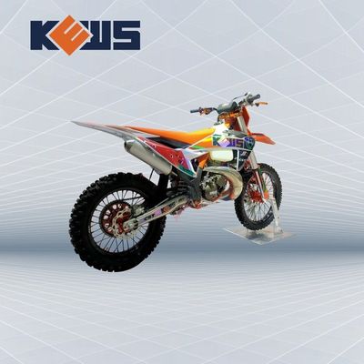 موتور کراس دو ضربه ای با سوخت کاربوریتر 250 سی سی خنک شده با آب با روشنایی CDI و برچسب های اختیاری